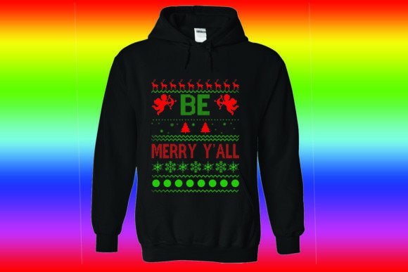 Be Merry Y’all: A Festive Graphic for T-Shirt Designs