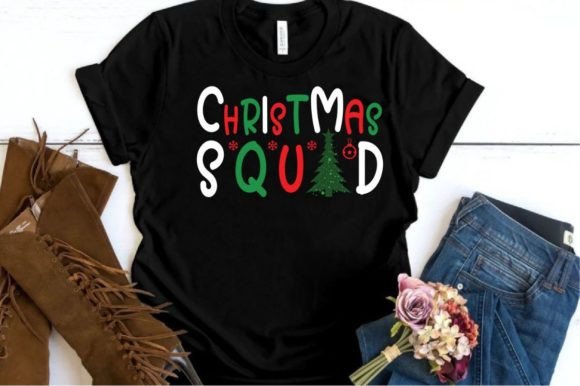 CHRISTMAS SQUAD, SVG: A Versatile Graphic for T-Shirt Designs