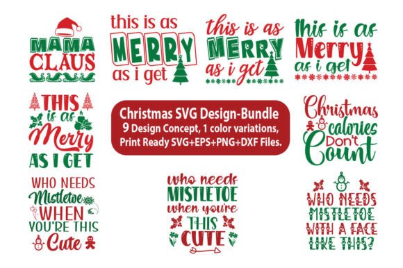 Christmas Svg Design-bundle 2: A Versatile Graphics Solution