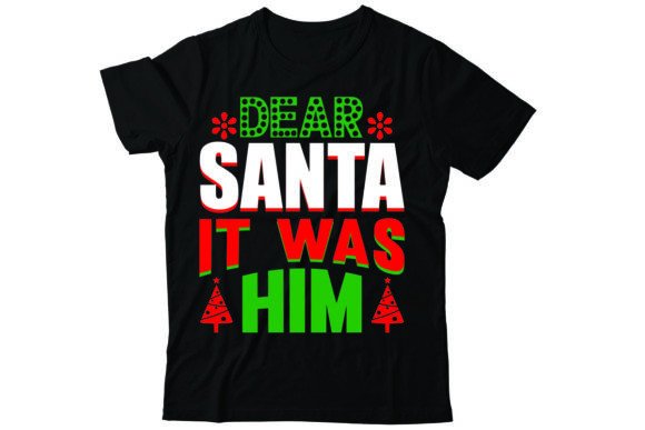 Dear Santa It Was Him: A Festive Embroidery Design
