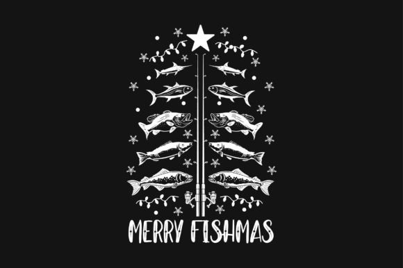 Fishing Christmas SVG Sublimation: Perfect for T-Shirt Designs and Graphics