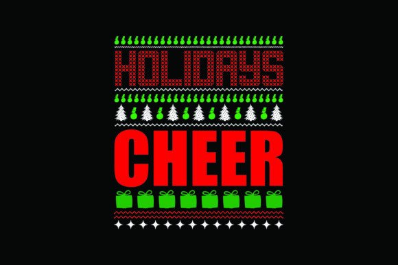 Holidays Cheer: A Festive Embroidery Design for Your Projects
