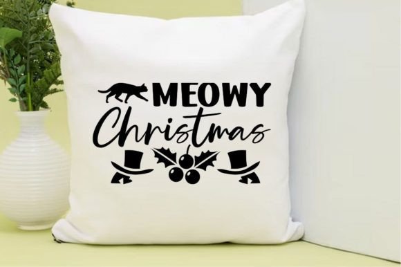 MEOWY CHRISTMAS, SVG: A Festive Graphic for T-Shirt Designs