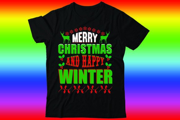 Merry Christmas and Happy Winter: A Versatile T-Shirt Design for Blog Graphics