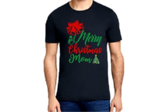 Merry Christmas Mom, SVG: Perfect for T-Shirt Designs and Graphics