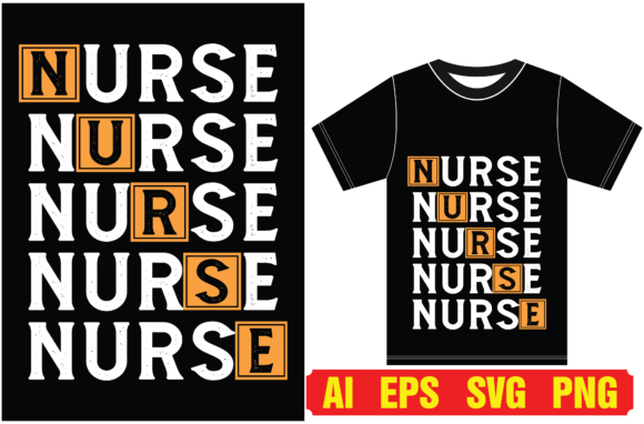 Nurse T-shirt Design: A Versatile Vector Graphic for Holiday Projects