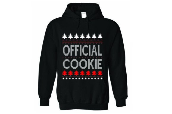 Official Cookie: A Festive T-Shirt Design for Local Business Branding