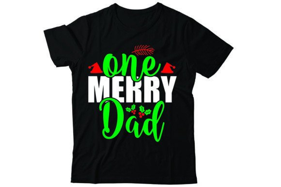 One Merry Dad: A Festive T-Shirt and Graphics Asset