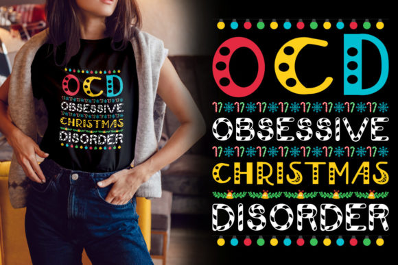 Reviewing OCD Christmas T-Shirt Design for Creative Projects