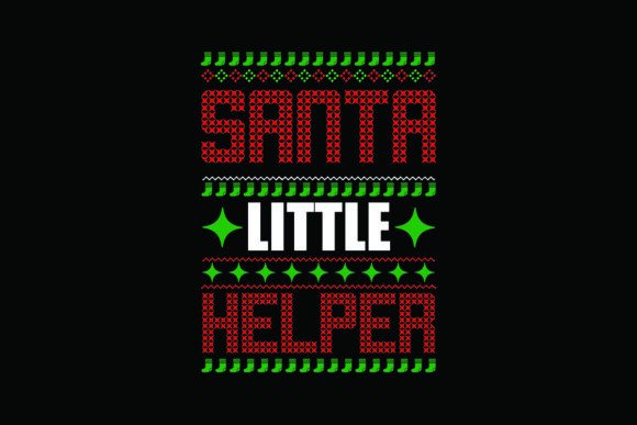 Sanat Little Helper: A Versatile Graphics Asset for T-Shirt Designs