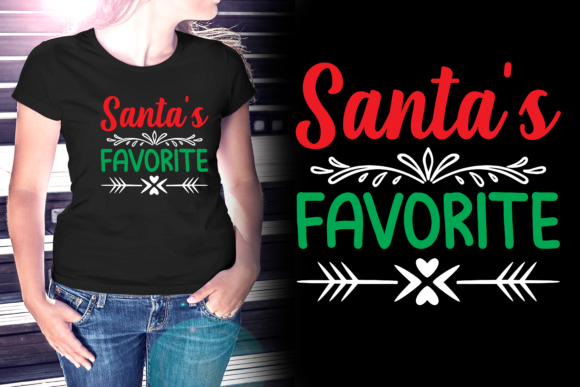 Santa's Favorite Christmas T-Shirt: A Festive Graphics Asset